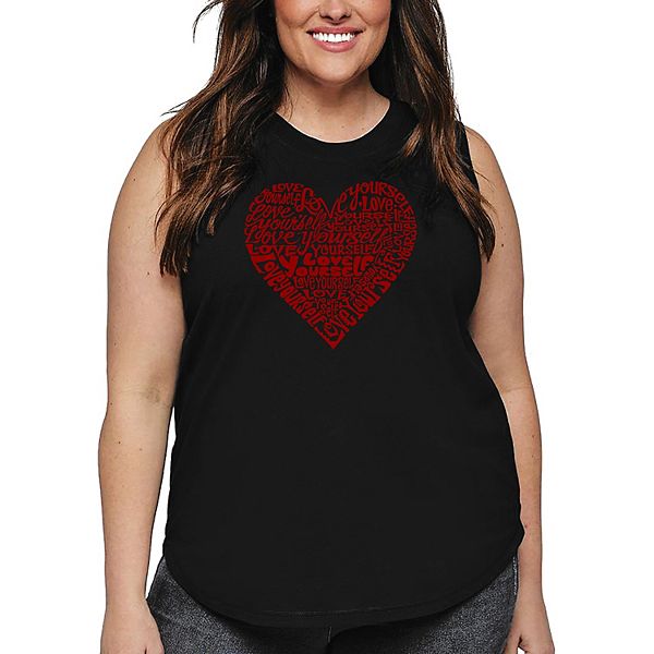 

Футболка Love yourself для женщин plus size La Pop Art, Black, Черный, Футболка Love yourself для женщин plus size La Pop Art, Black