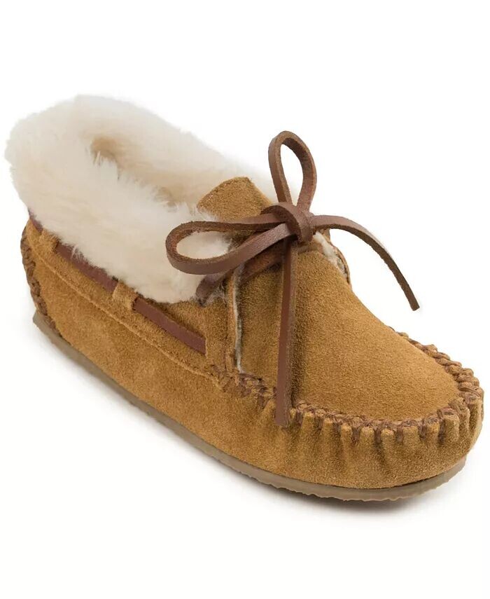 

Тапочки Charley Bootie для маленьких девочек Minnetonka, коричневый