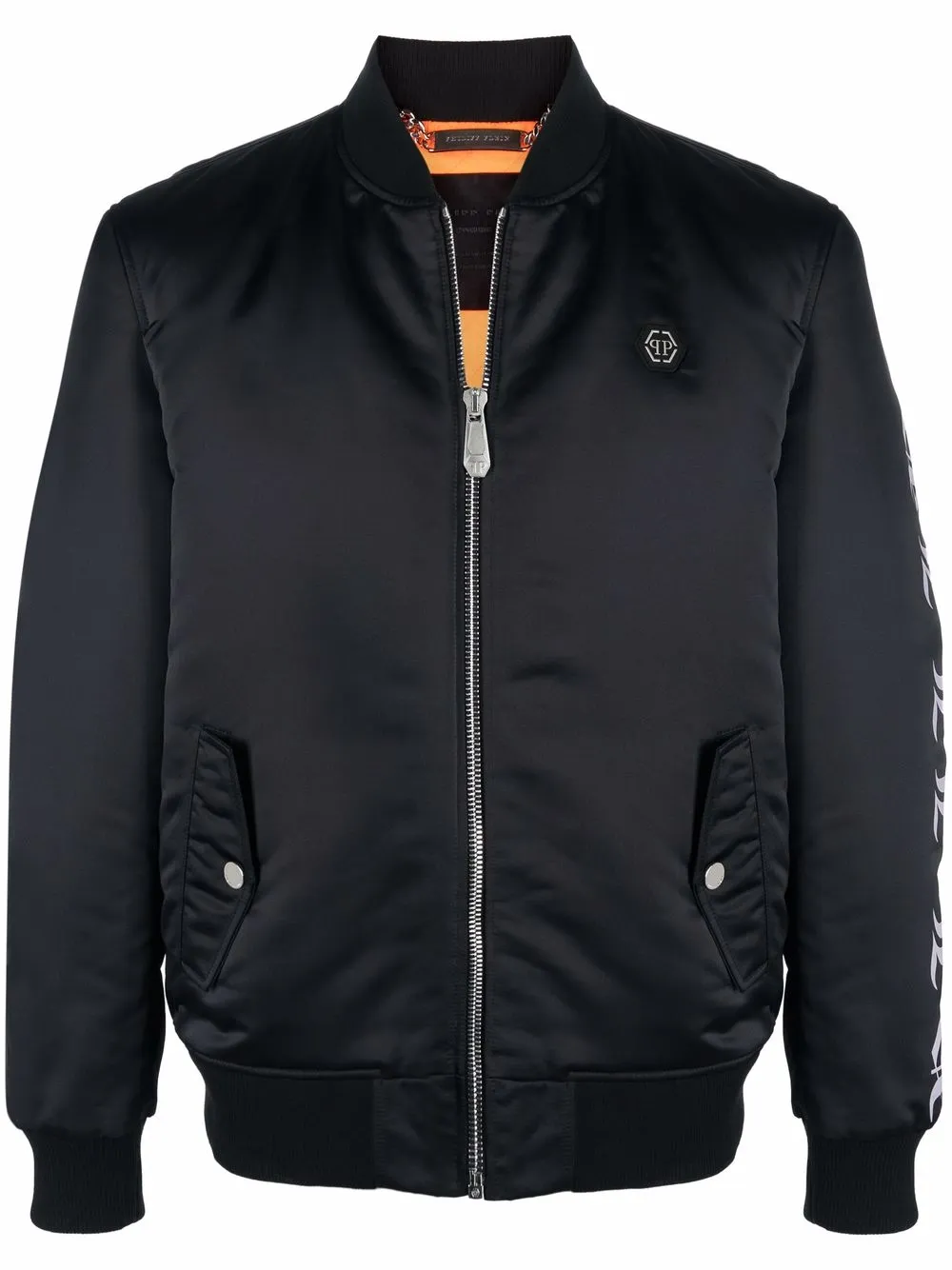 

Бомбер с логотипом Philipp Plein, черный
