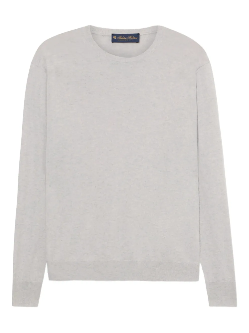 

Свитер с круглым вырезом Brooks Brothers, серый