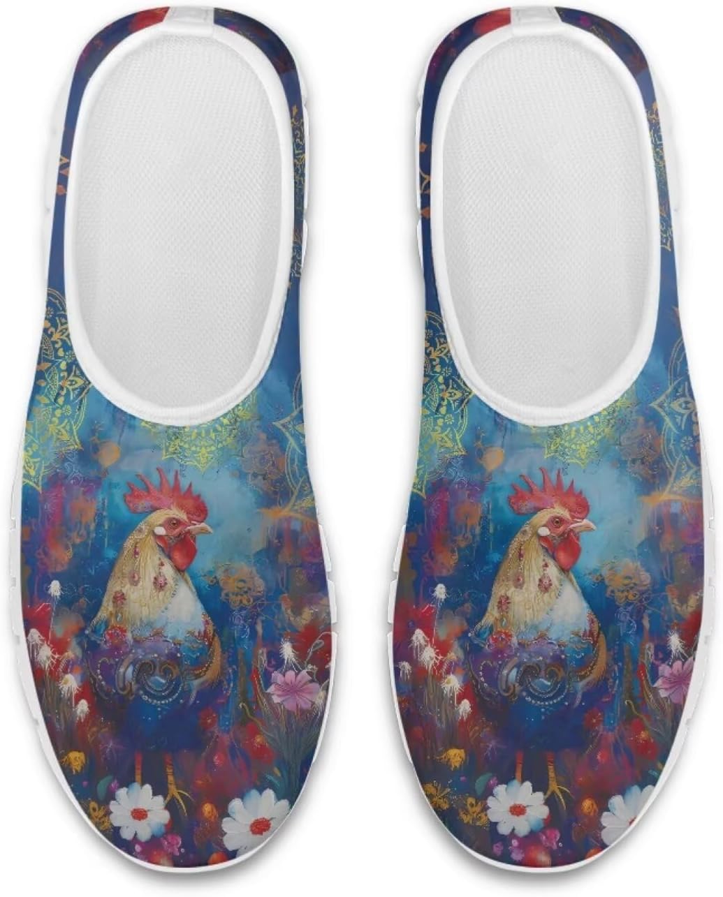 

Кроссовки Chaqlin, лоферы, противоскользящие, низкие, без шнурков, женская модная обувь, мужские лоферы, прогулочные теннисные туфли, Boho Rooster