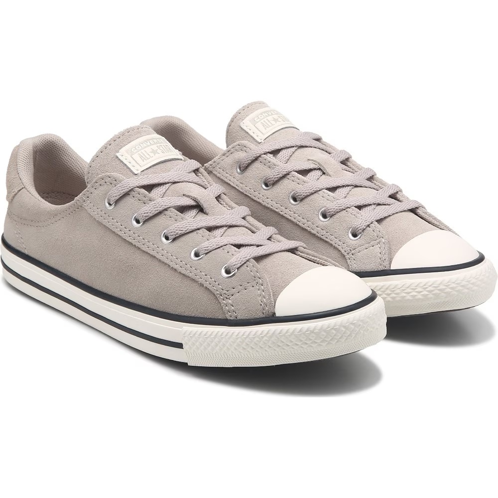 Изящные замшевые кроссовки с низким профилем Converse, коричневый