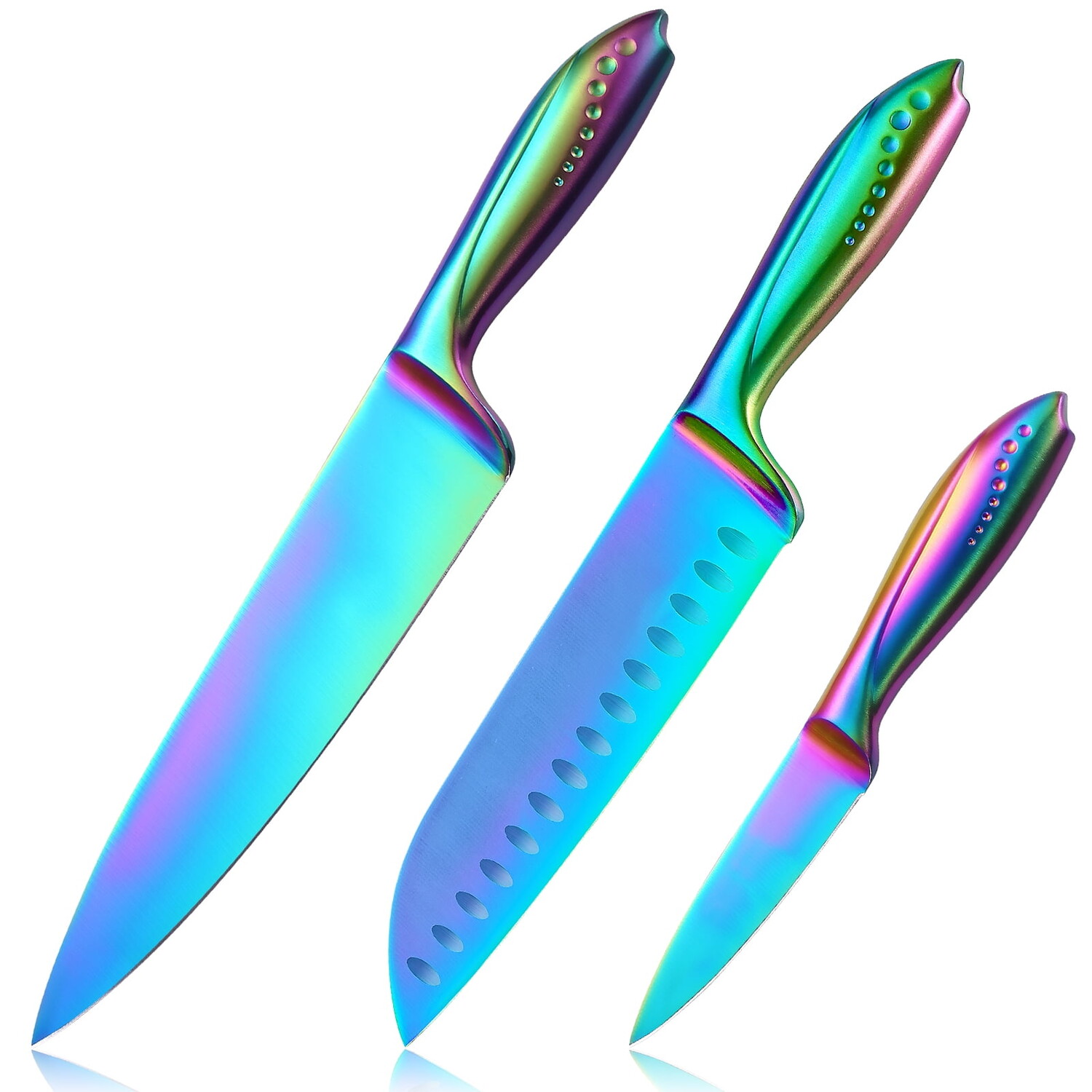 

Набор кухонных ножей Wellstar Chef Santoku, 3 штуки