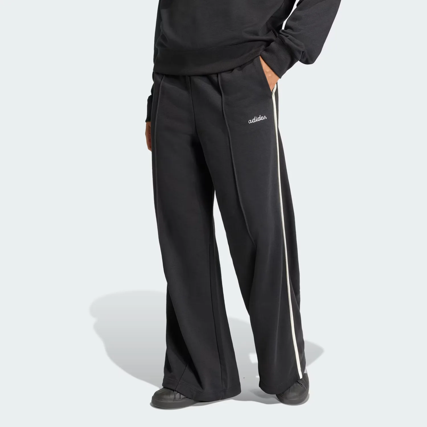 Женские повседневные брюки Sportswear FW25 Seasonal Essentials Colourpop Adidas, черный/бежевый — фото 3