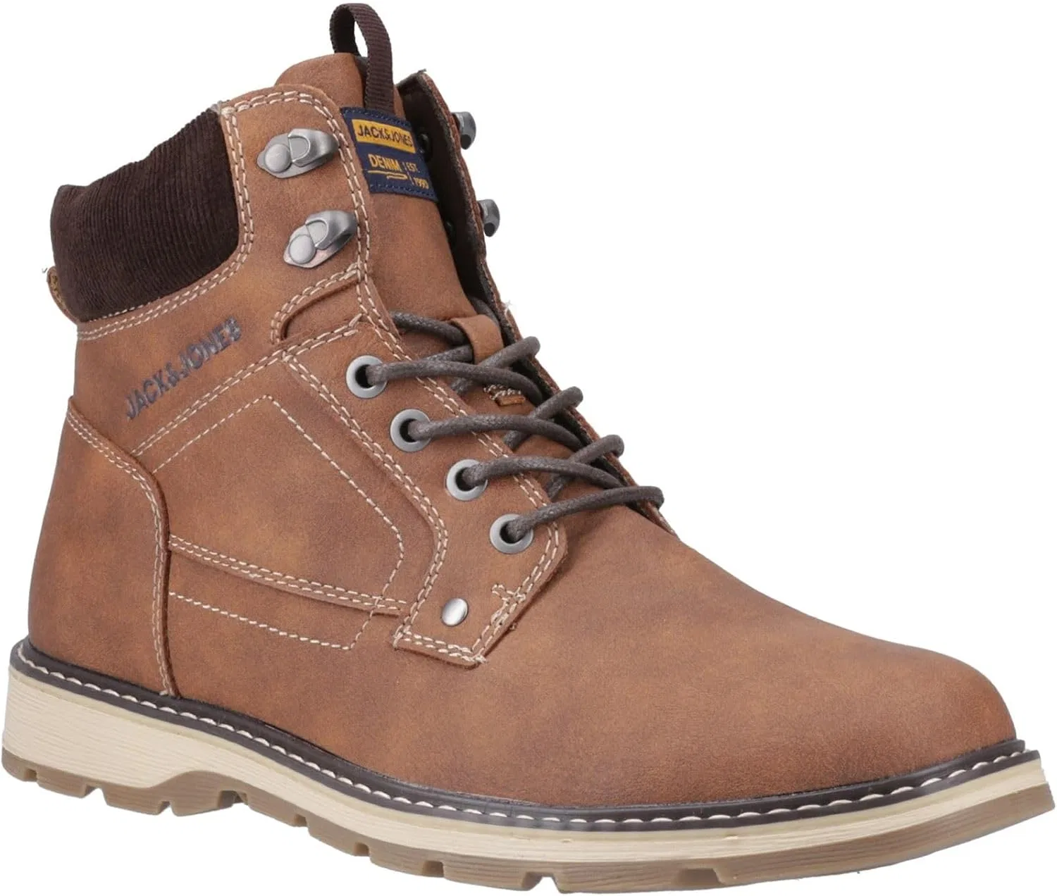 Мужские ботинки JACK & JONES Jfwstratford из искусственной кожи, Cognac