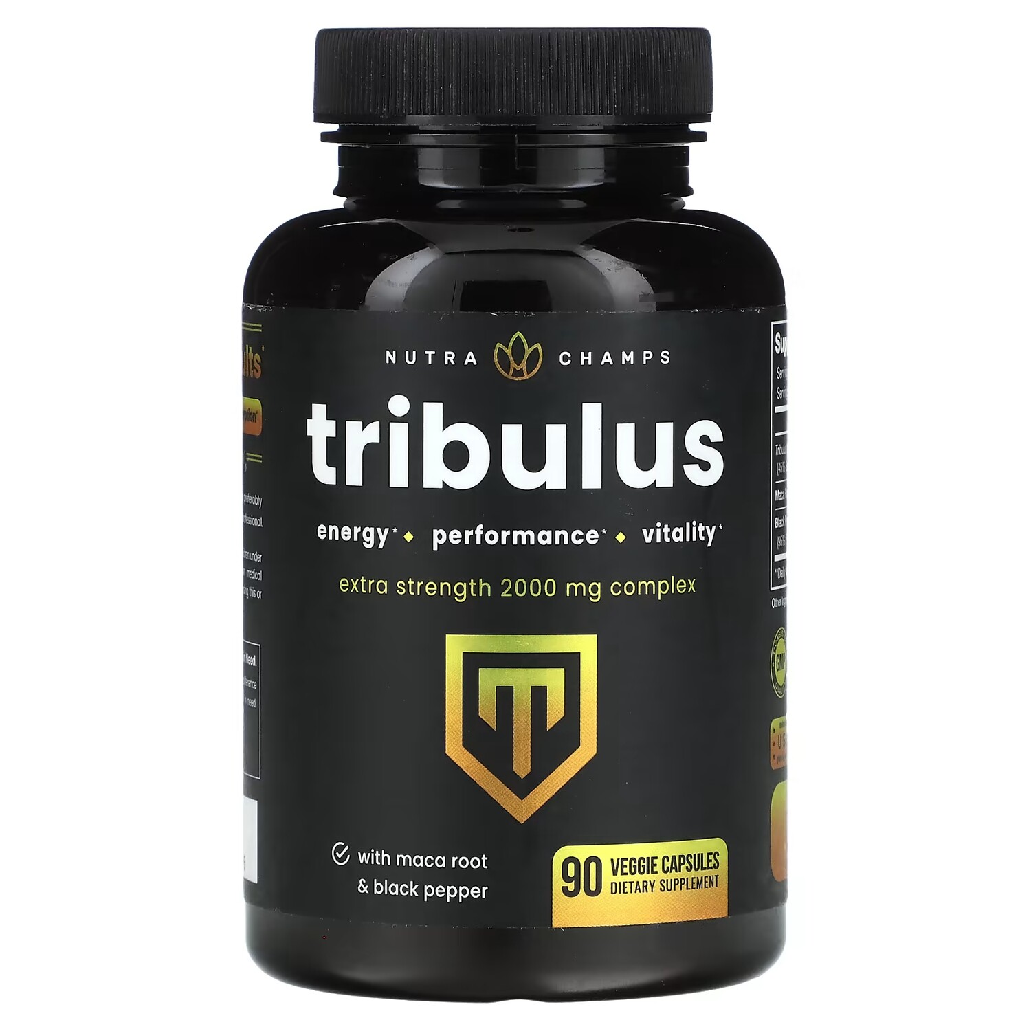 

Добавка NutraChamps Tribulus Extra Strength с корнем маки, 90 капсул