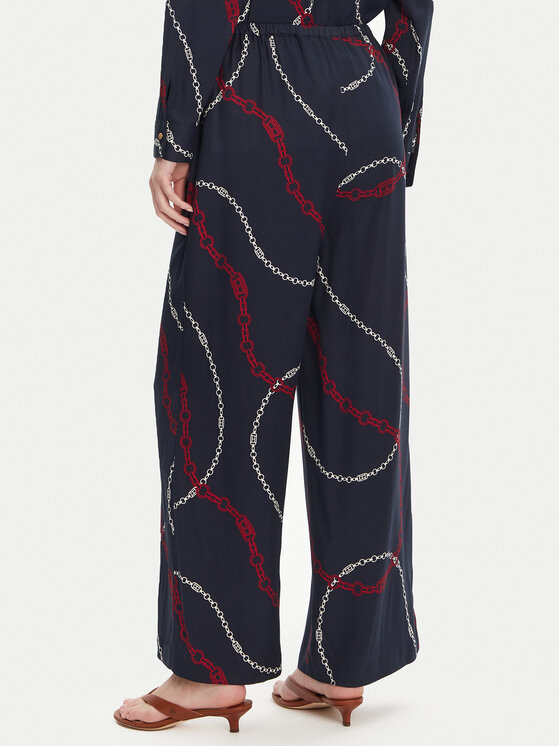 Брюки свободного кроя WW0WW44542 Tommy Hilfiger, синий — фото 3