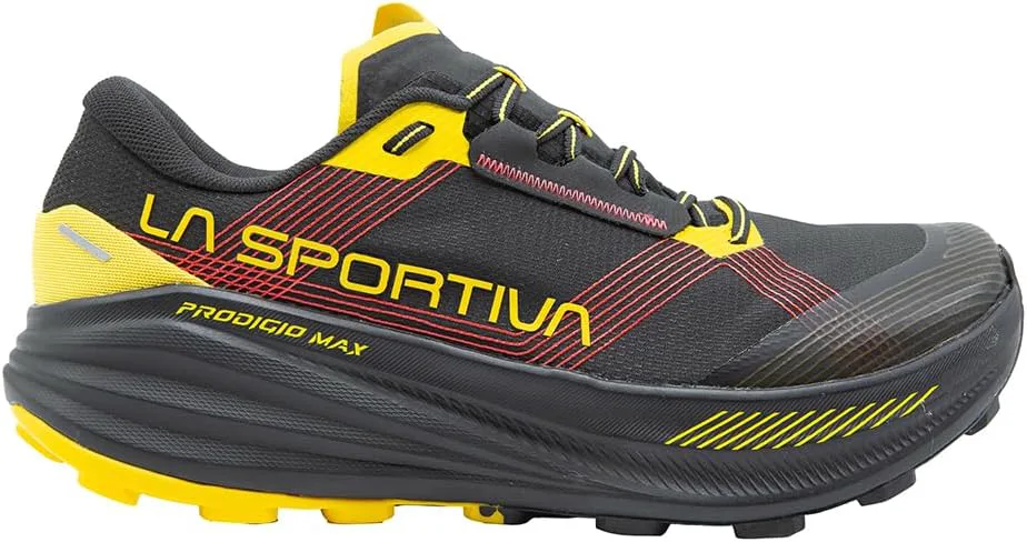 Мужские кроссовки для трейлраннинга La Sportiva Prodigio Max Ultra-Distance, черный/желтый — фото 2