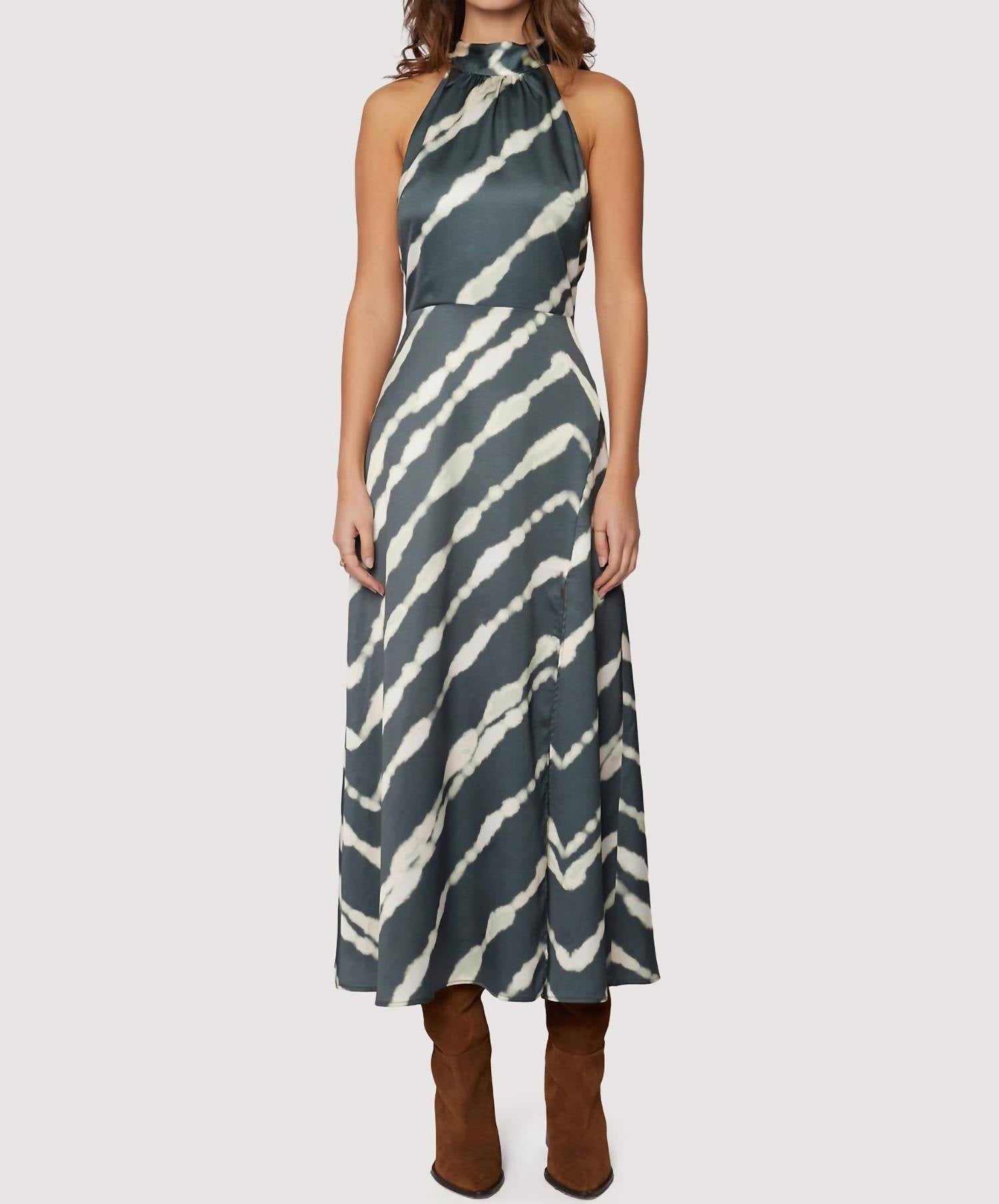 

Платье макси Serra Elisa в зеленом мультиколоре LOST + WANDER