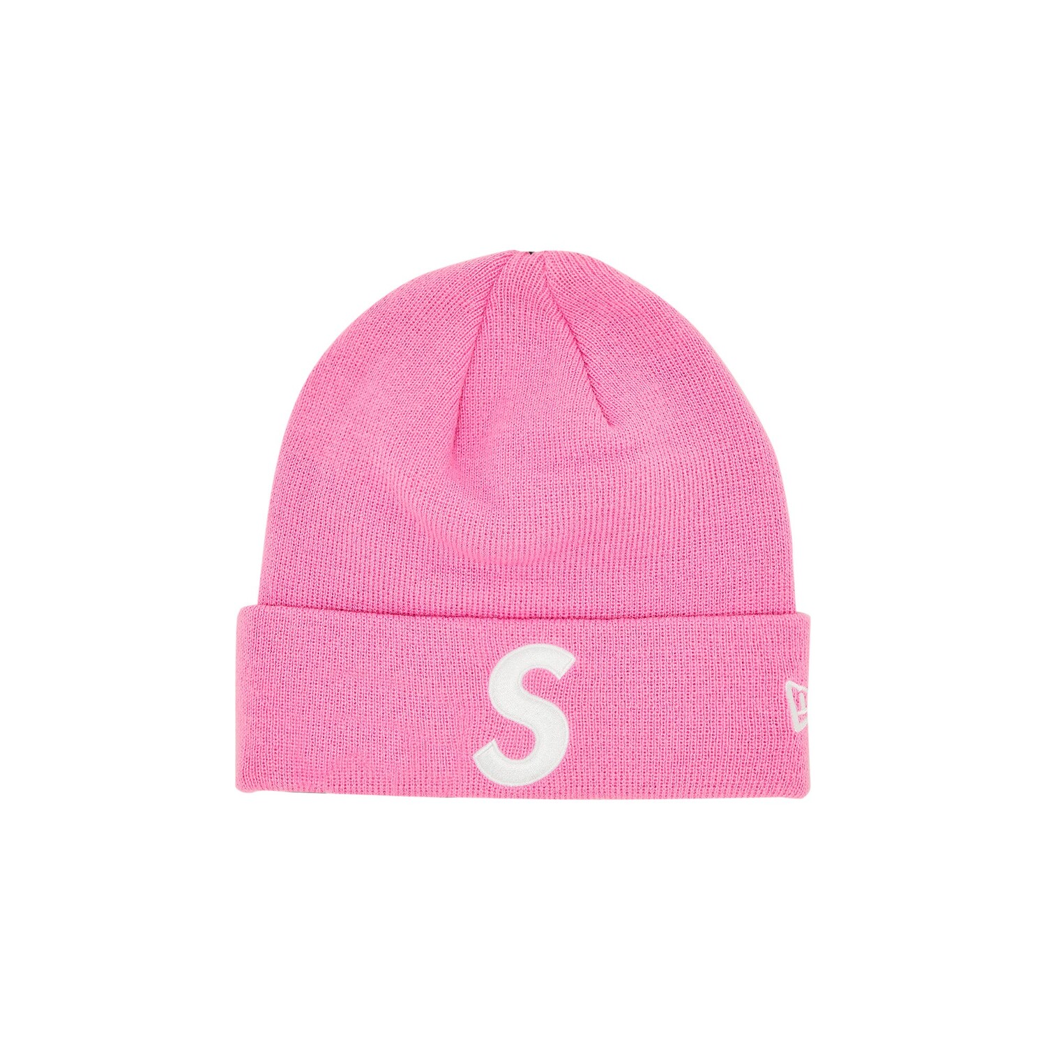 

Шапка-бини Supreme x New Era S с логотипом Розовая