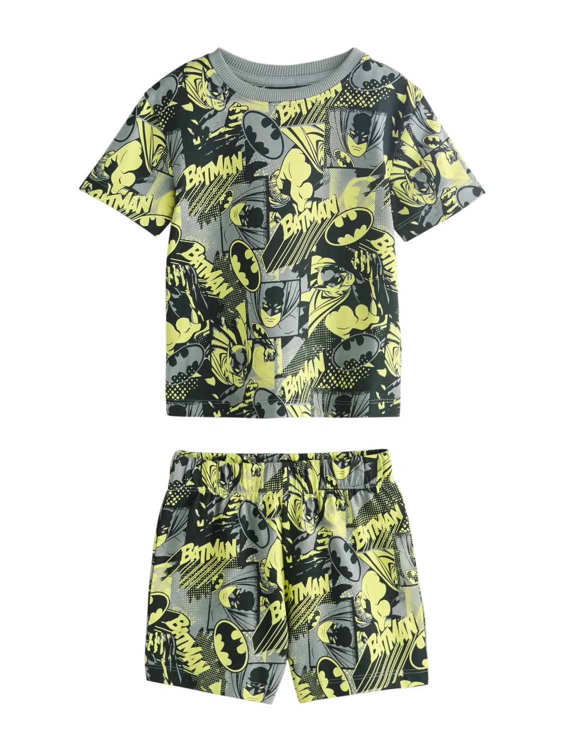 Пижама 'Бэтмен' Next, Neon Yellow/White — фото 3