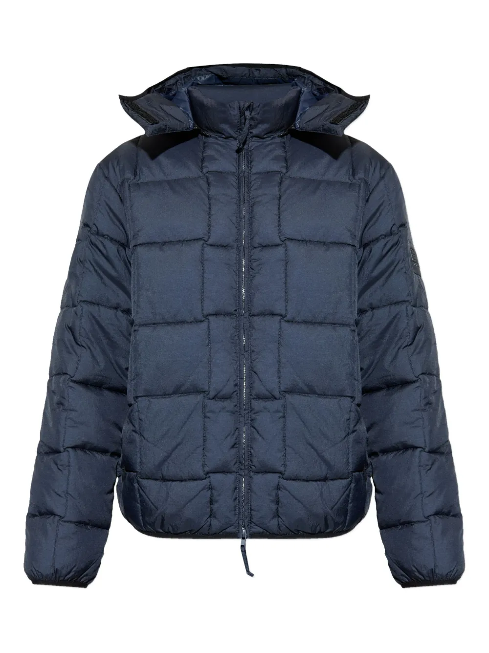 

Стеганая куртка с капюшоном Ea7 Emporio Armani, синий