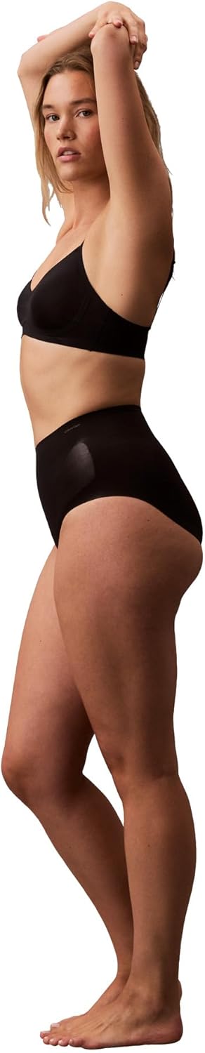 Женские утягивающие трусики-слипы Calvin Klein Stay-Put Stretch с высокой талией, Black — фото 4