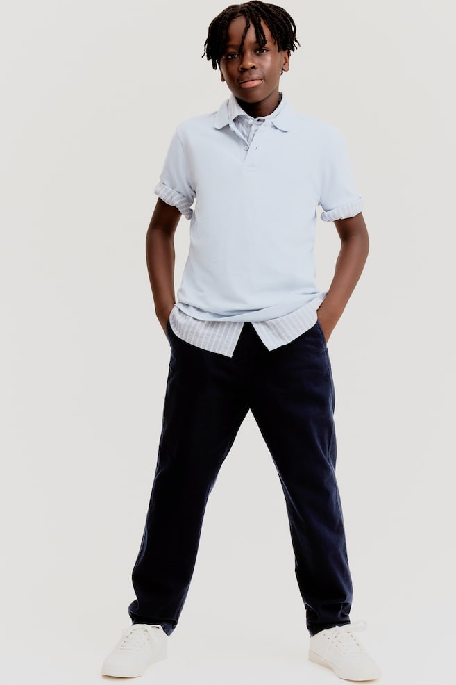 

Брюки из льняной смеси H&M, синий