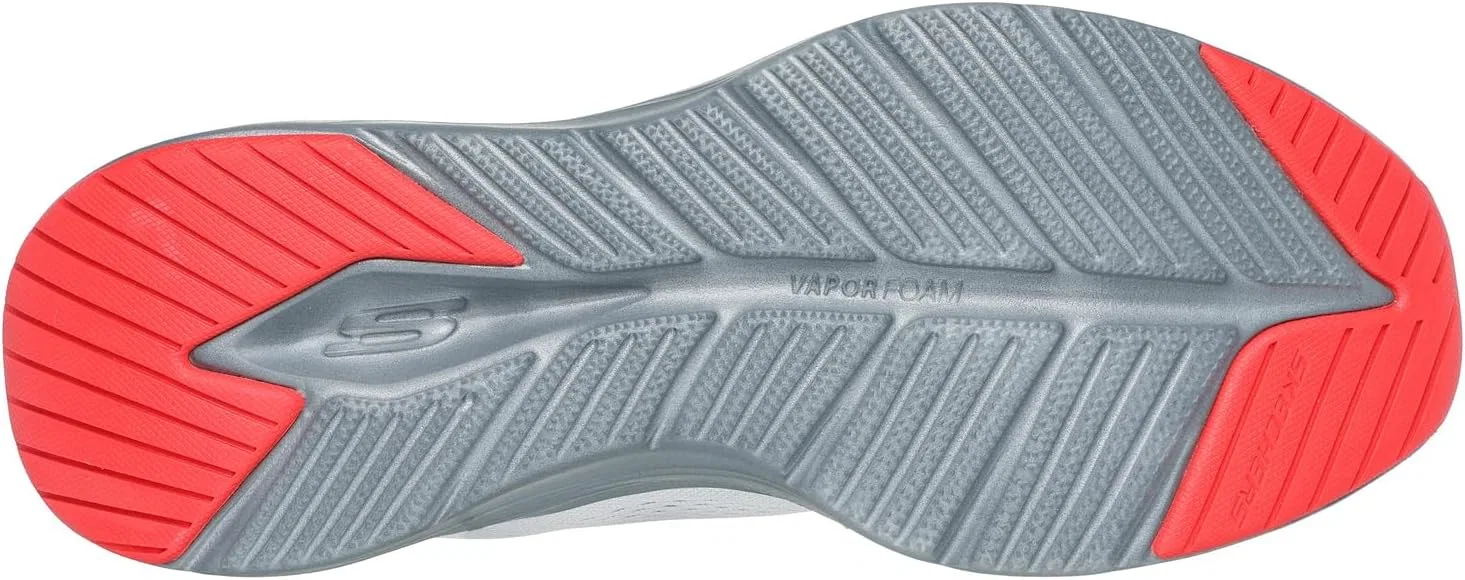 Мужские кроссовки Skechers Vapor Foam, Gray Mesh Synthetic Orange Trim — фото 2