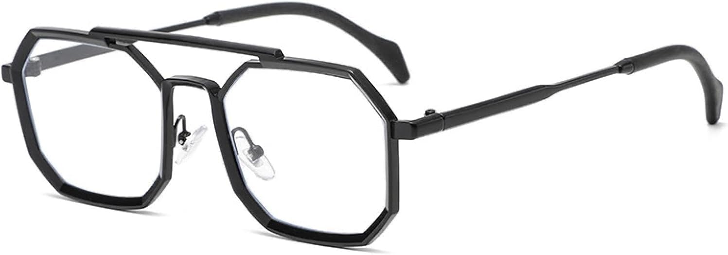 

Солнцезащитные очки с двойной перемычкой для женщин, металлическая оправа, зеркальные линзы, защита от УФ-излучения UV400, солнцезащитные очки для мужчин в стиле панк MTZJH, One Color