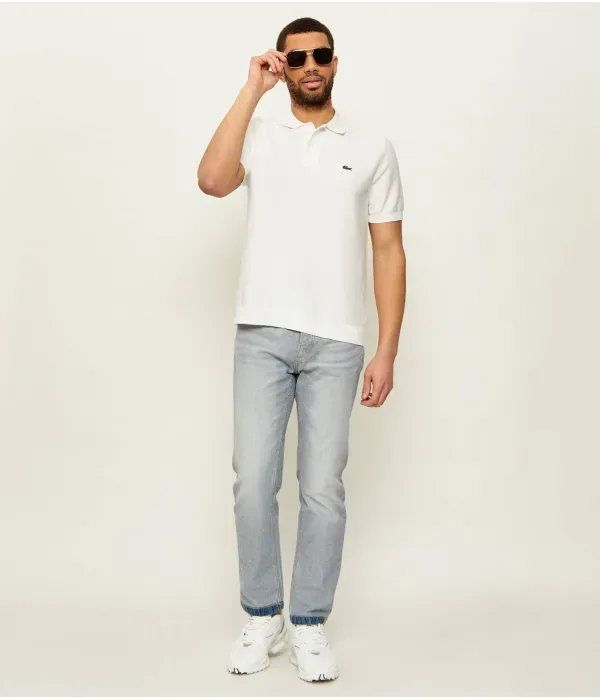 Полюс straight fit Lacoste, кремовый — фото 2