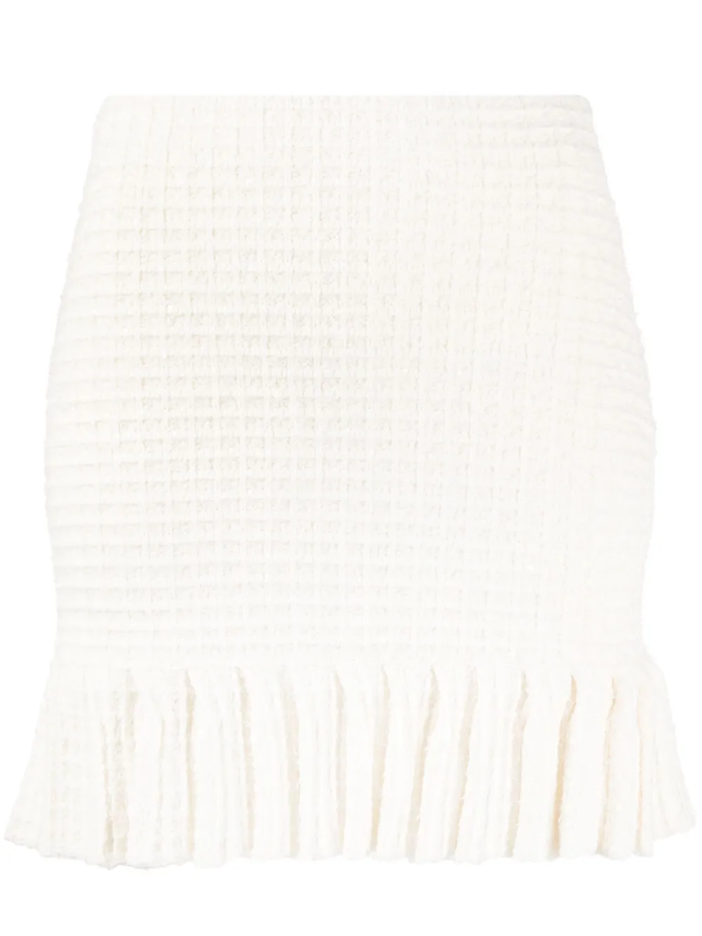 

Юбка фактурной вязки Self-Portrait, белый