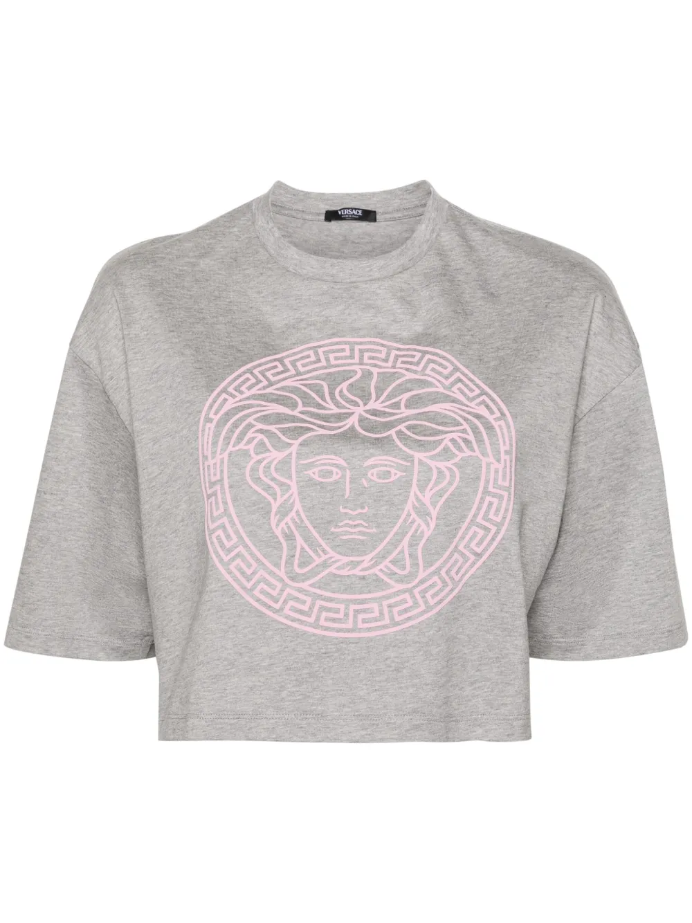 

Футболка с декором Medusa VERSACE, серый
