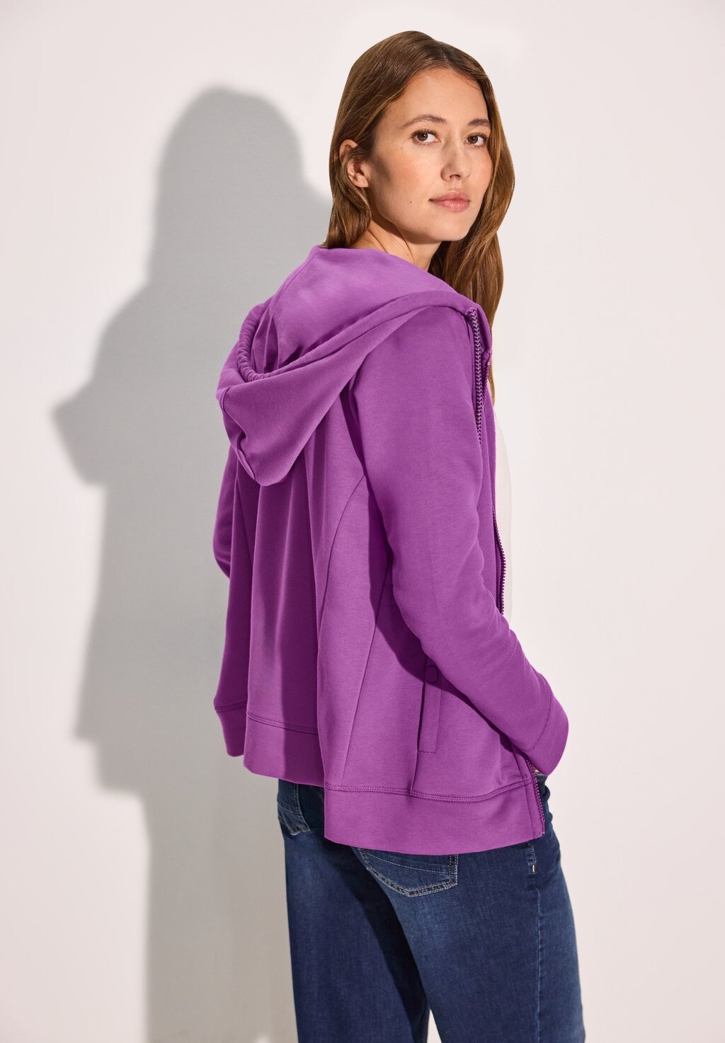 

Толстовка на молнии Cecil, цвет Mottled Purple