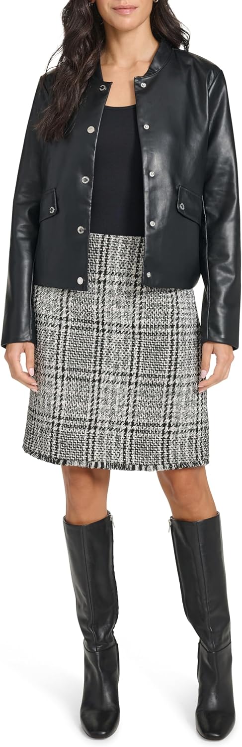 

Женская куртка Calvin Klein на пуговицах спереди, Black