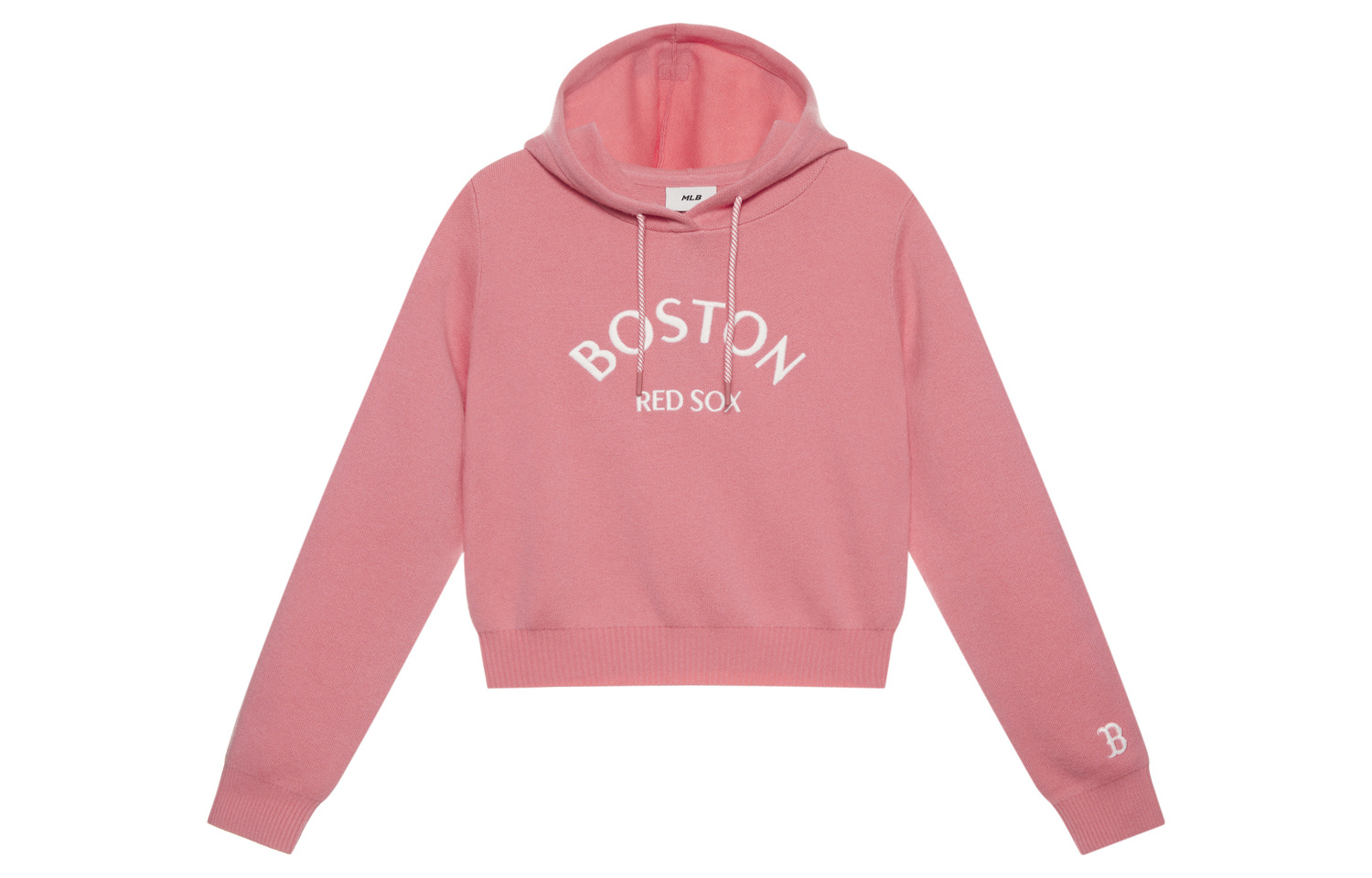 

MLB Преппи коллекция базовая Boston Red Sox 24FW вязаный свитер женский розовый