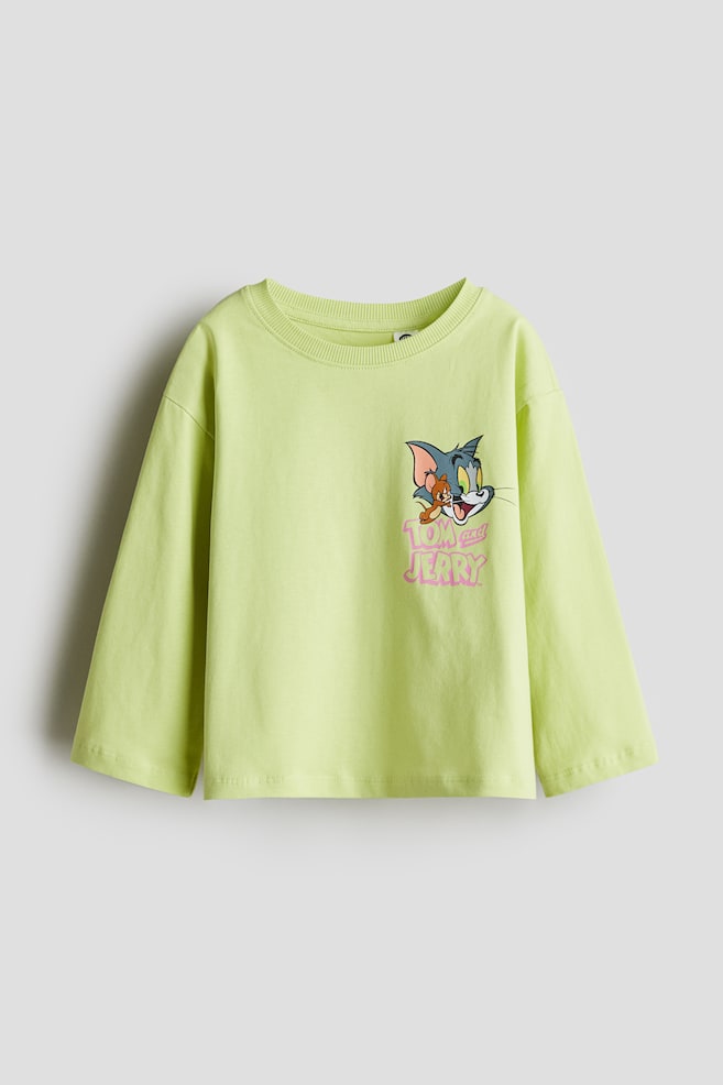 

Хлопковая рубашка с рисунком H&M, мультиколор