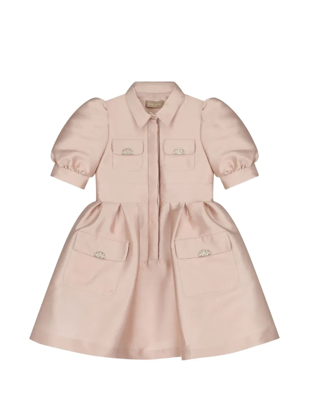 Платье с пышными рукавами Elie Saab Junior, розовый