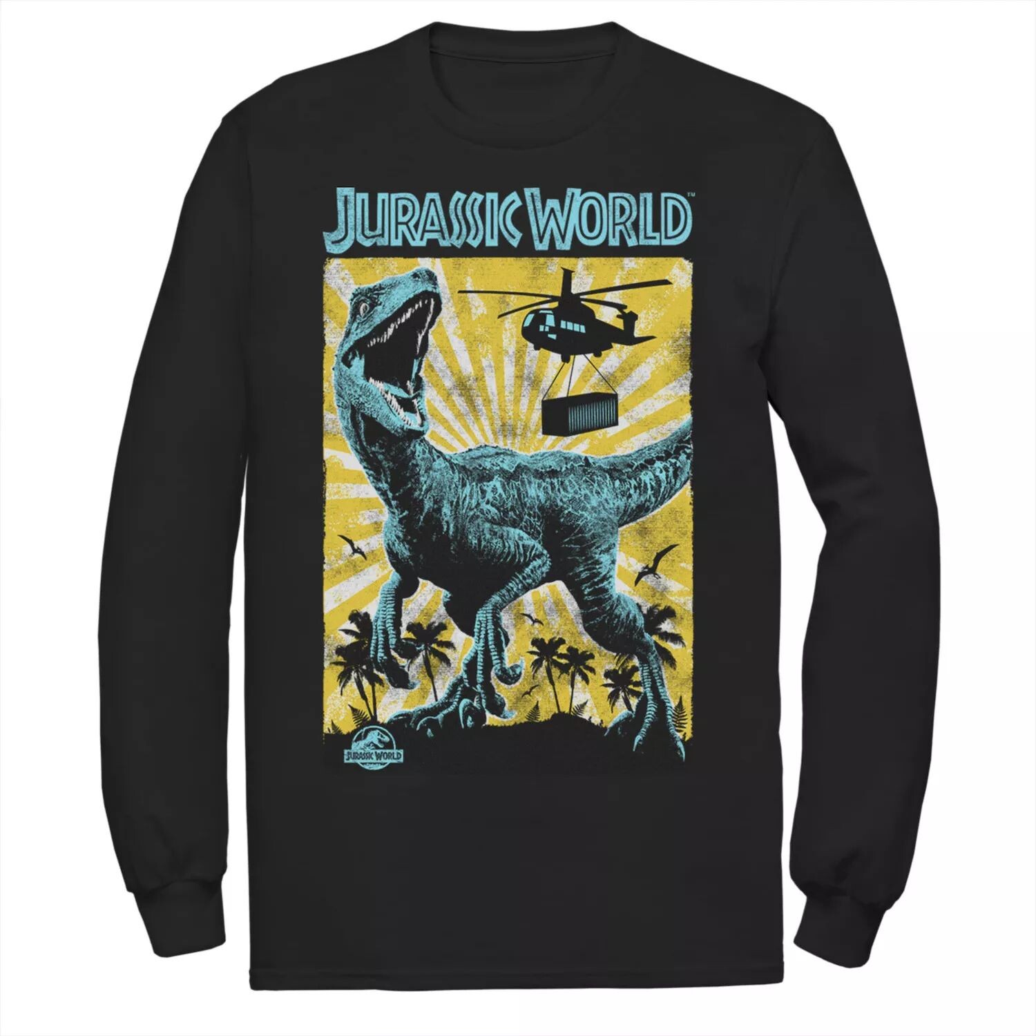 

Мужская футболка Jurassic World T-Rex Color Pop Retro Poster Licensed Character
