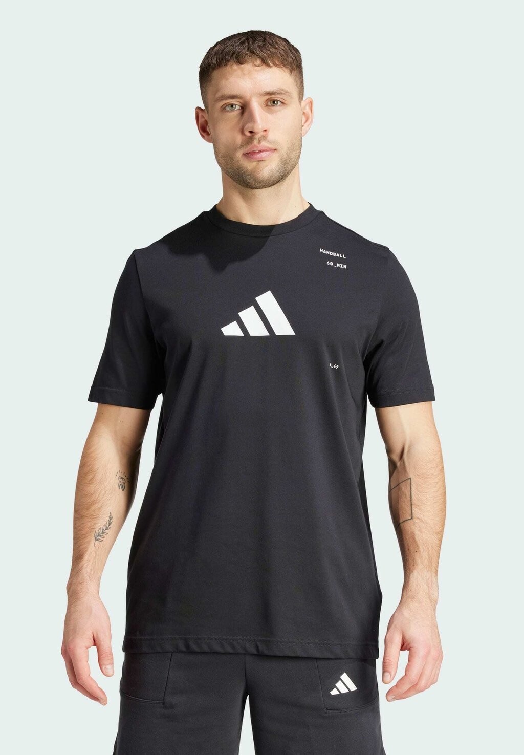 

футболка с принтом ГРАФИКА КАТЕГОРИИ гандбола Adidas, черный