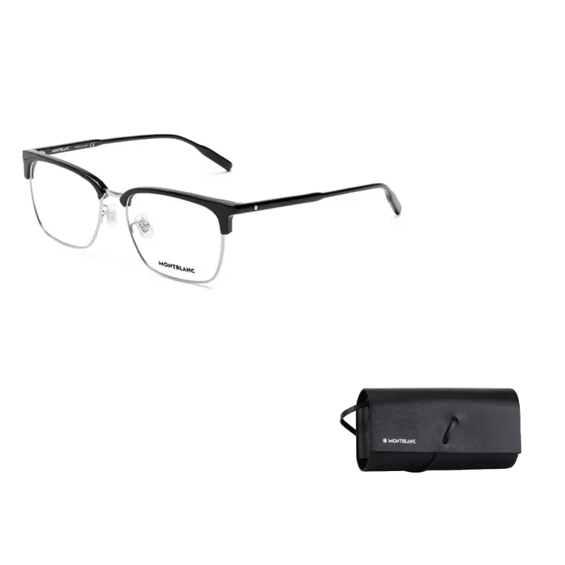 

MONTBLANC Ацетатная оправа для очков унисекс в стиле бровей, Black