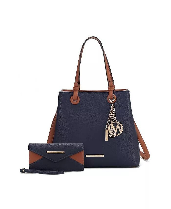

Большая сумка Kearny с кошельком от Mia K Mkf Collection, синий