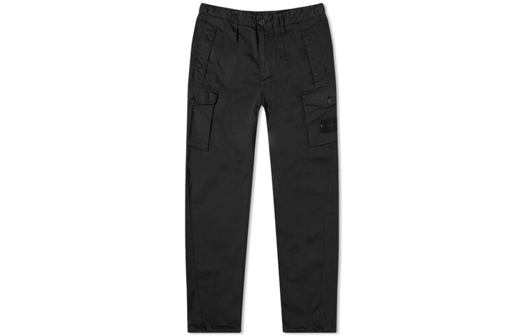 

Брюки-карго Stone Island классической посадки, черный