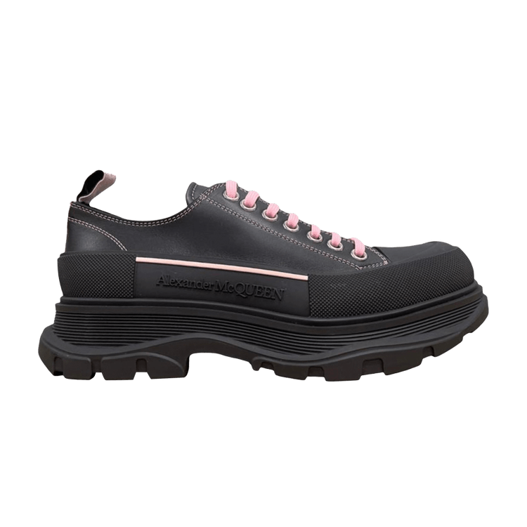 

Кроссовки Alexander McQueen Tread Slick Lace-Up 'Black Pink', черный
