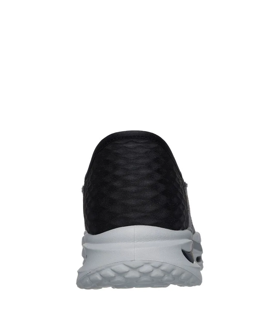 Мужские слипоны свободного кроя: модель Arch Fit Orvan - Drex Casual Wide-Width Walking Sneakers от Finish Line Skechers, серый, черный — фото 4