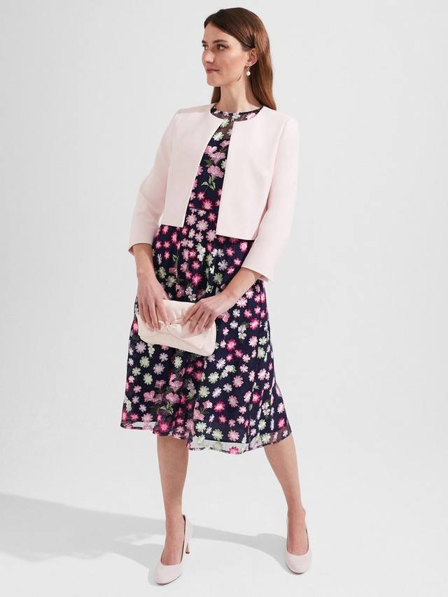 

Укороченный прямой жакет Elize Hobbs, Pale Pink