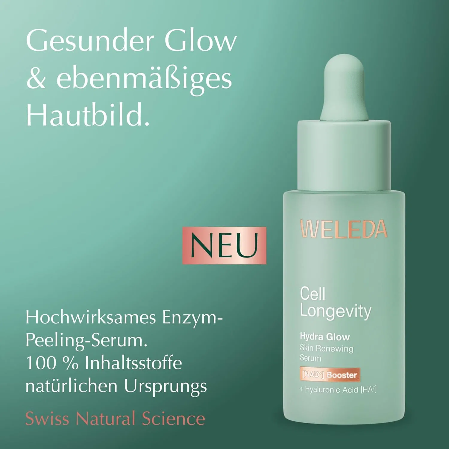 Бустер Weleda — Для лица Cell Longevity Hydra Glow Skin Renewing Serum, 30 мл — фото 2