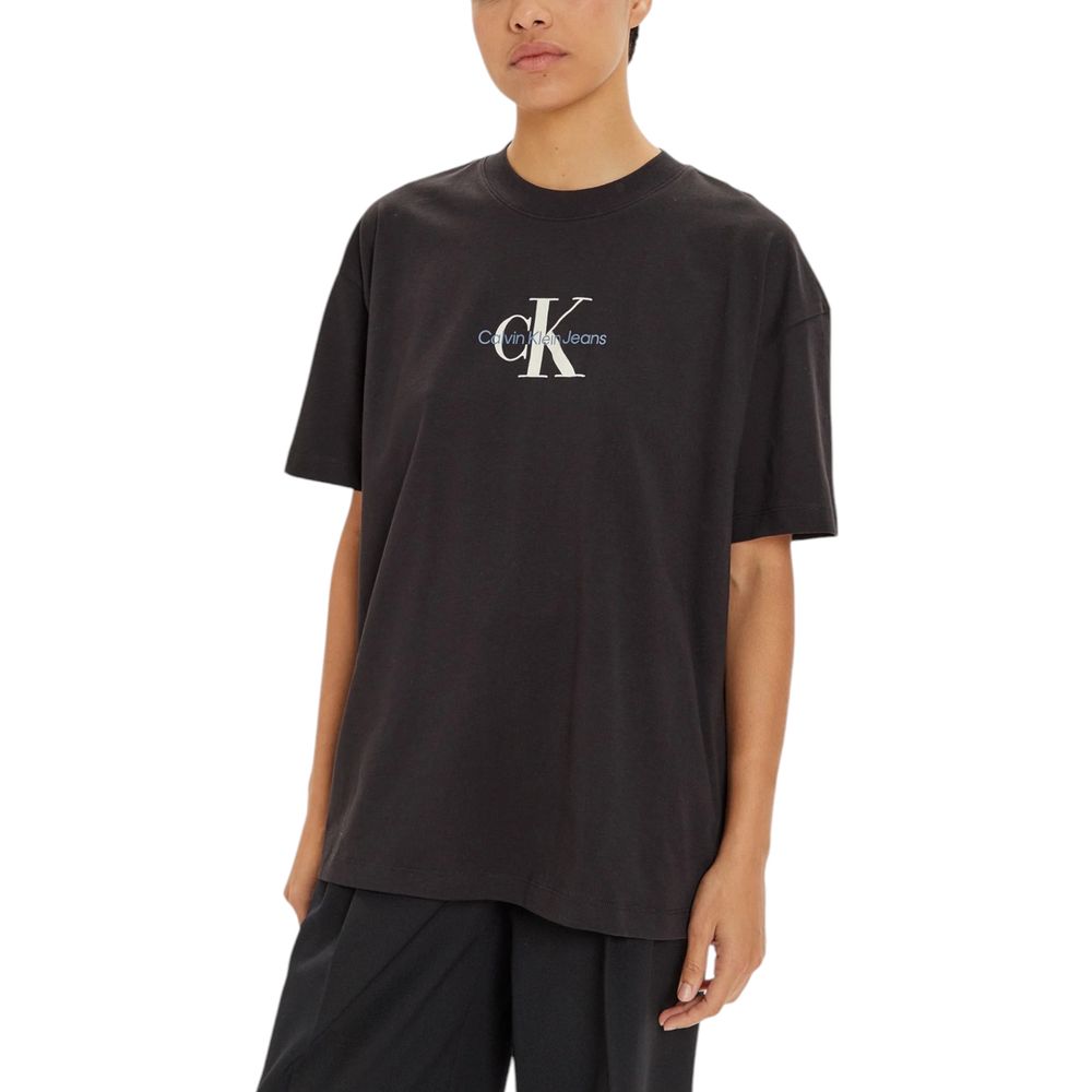 

Черные хлопковые топы и футболки Calvin Klein Jeans