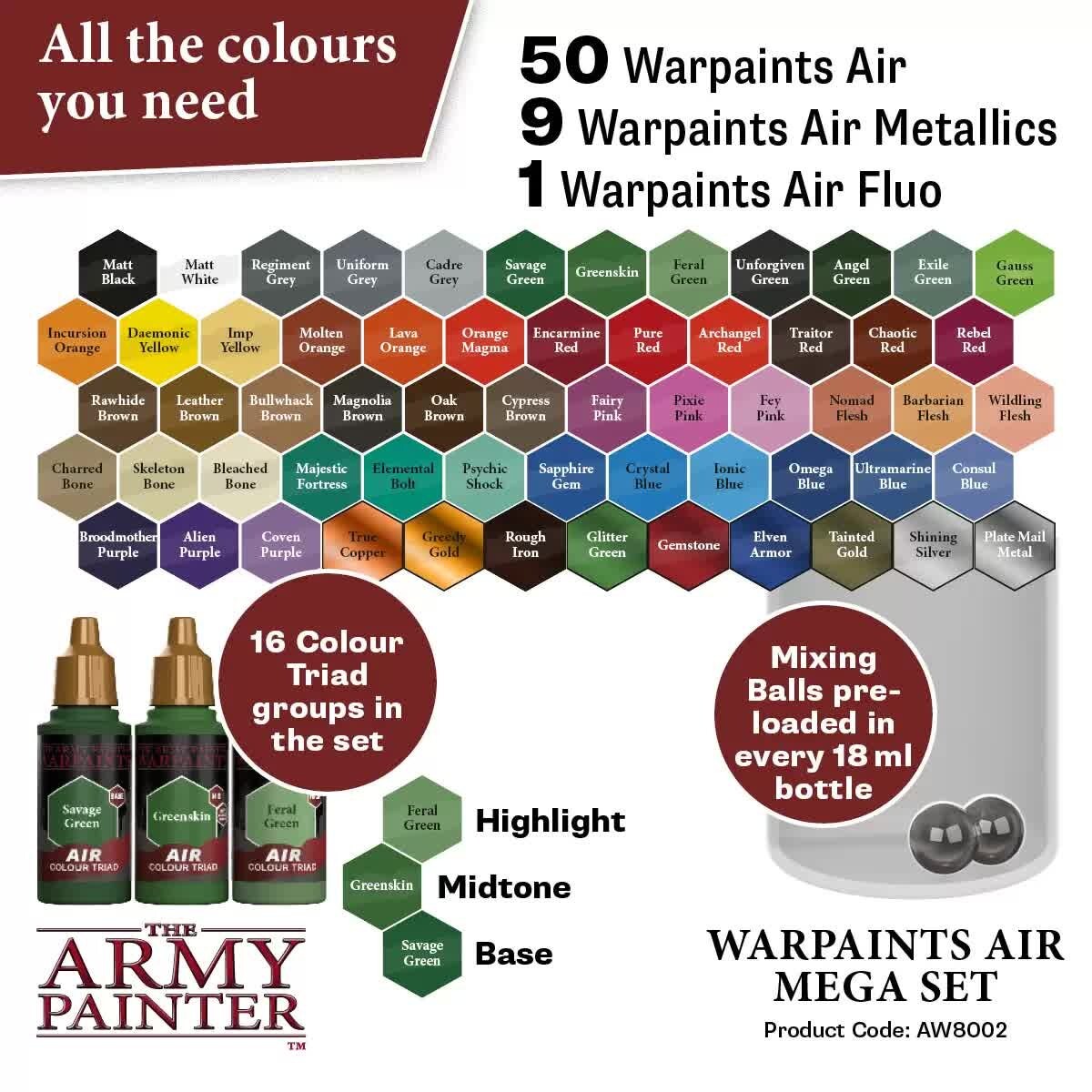 

Набор армейского художника — Warpaints A Army Painter