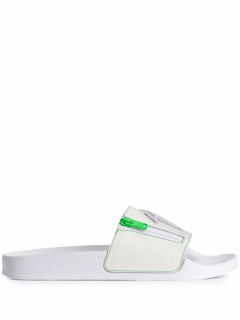 

Шлепанцы Brett с логотипом Giuseppe Zanotti, белый