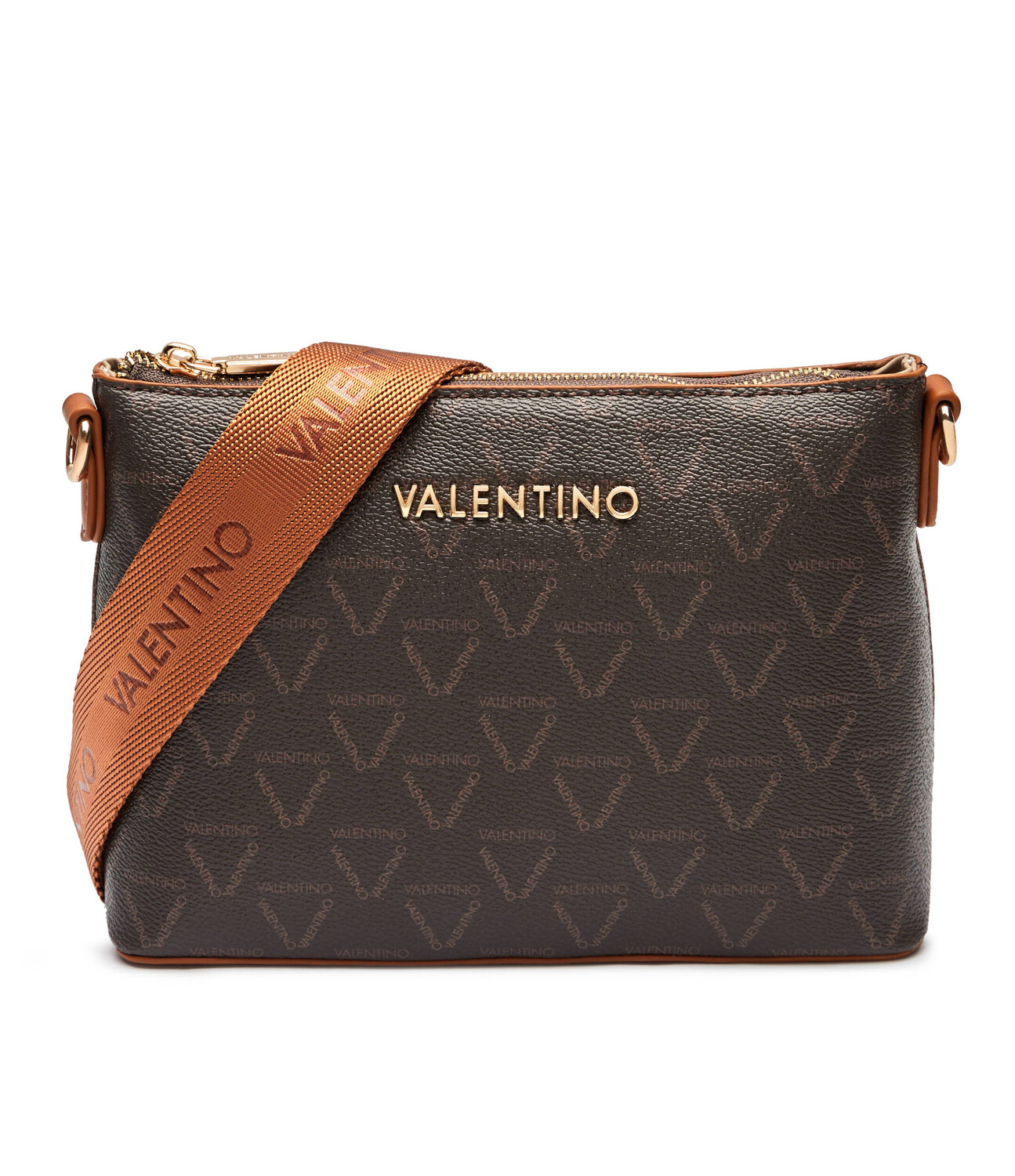 

Сумка-мессенджер Valentino + borsellino, коричневый