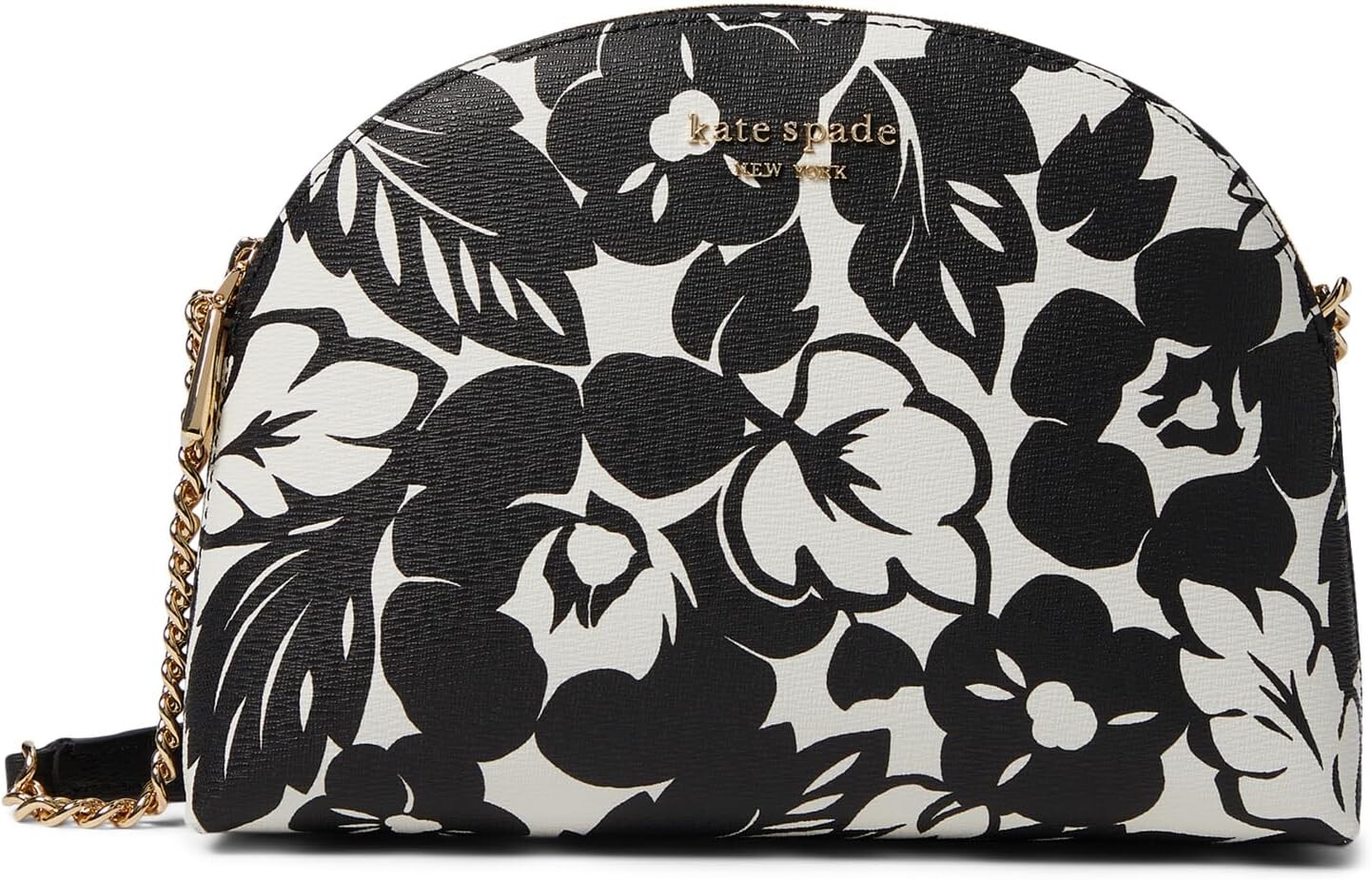 

Сумка кросс-боди Kate Spade New York Morgan Tropical Foliage Printed Pvc Double Zip Dome Crossbody, цвет Black Multi