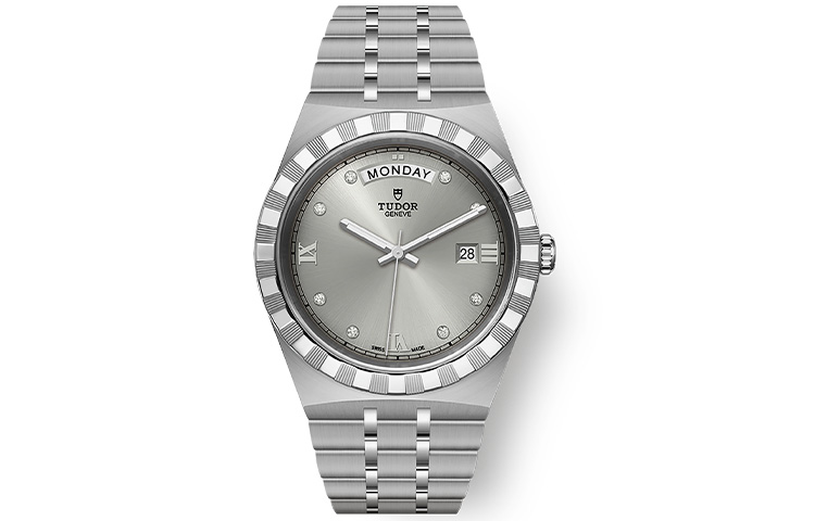 

TUDOR Часы Royal Collection Automatic Mechanical Movement Men's Watch Watch 41mm Silver Dial Steel Watch Case Steel Strap, Silver Rhinestone-Embellished Watch Dial