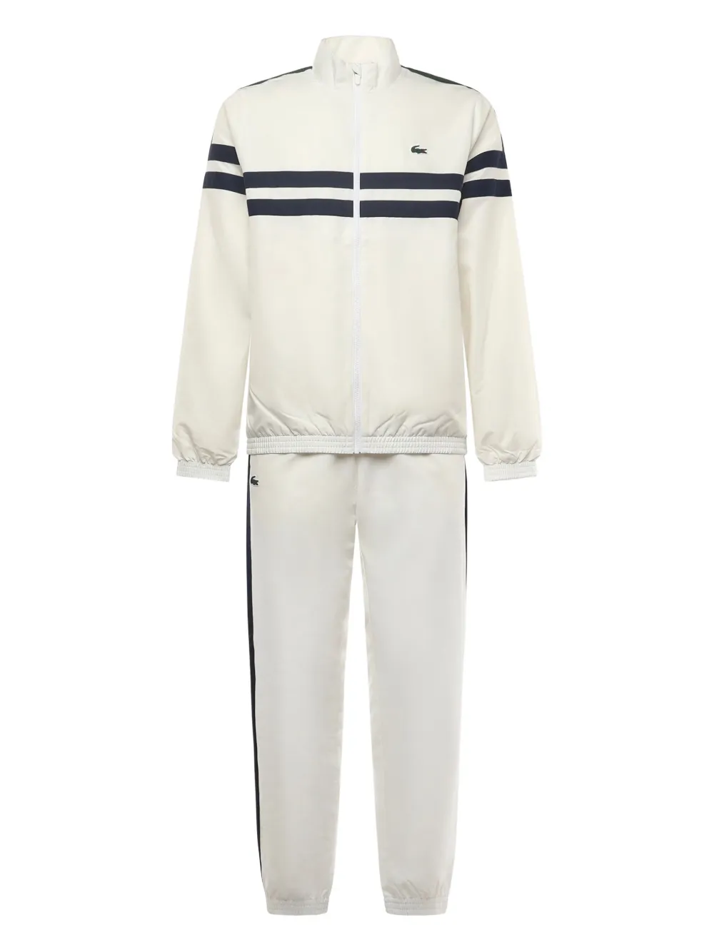 

Комплект с брюками с принтом логотипа Lacoste, белый