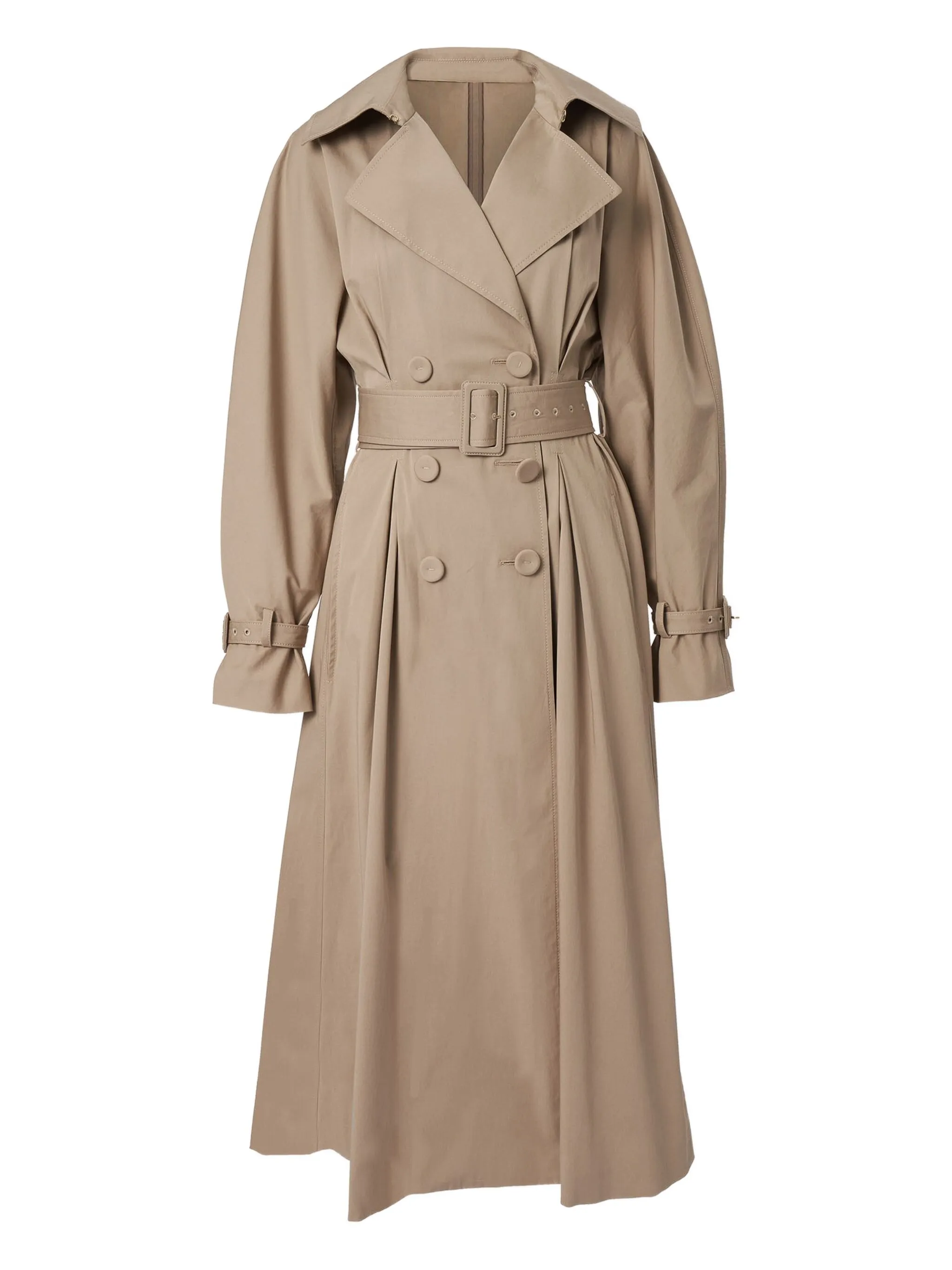 

Тренч с поясом Carolina Herrera, бежевый