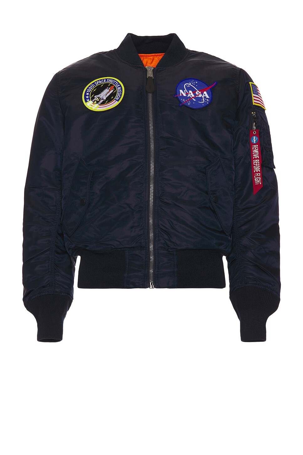 

Куртка-бмбер мужская NASA MA-1 Bomber Alpha Industries, цвет Replica Blue