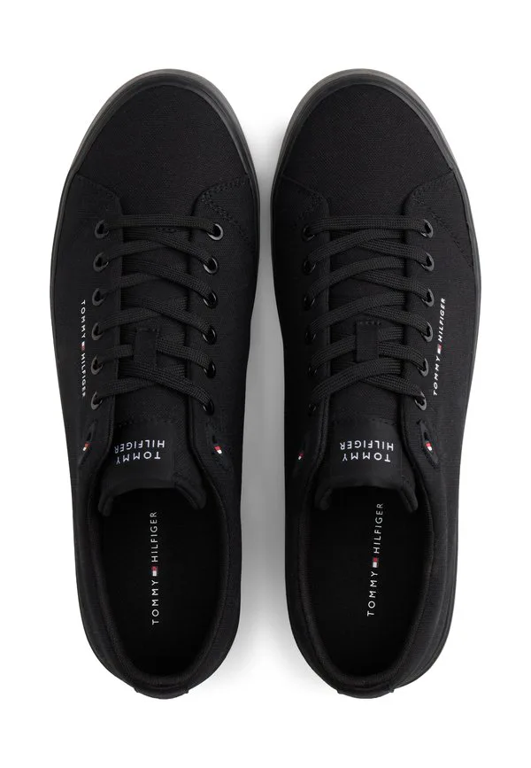 Кроссовки с логотипом на холсте Tommy Hilfiger, Black — фото 4