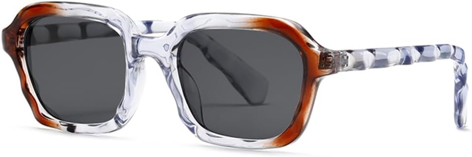 

Солнцезащитные очки в стиле ретро-панк, прямоугольные, для женщин и мужчин, классический винтаж, защита от УФ-излучения UV400 для использования на открытом воздухе TYUVIVO, Lucency Black