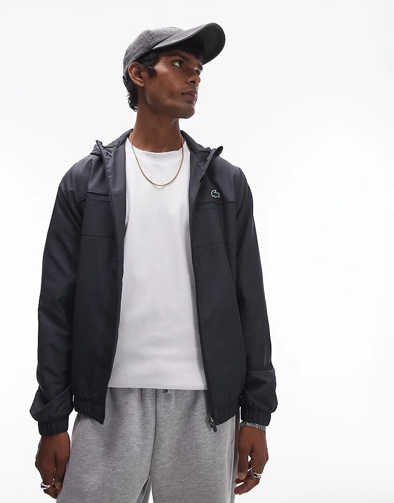 

Куртка стеганая на молнии черного цвета Lacoste, Черный, Куртка стеганая на молнии черного цвета Lacoste