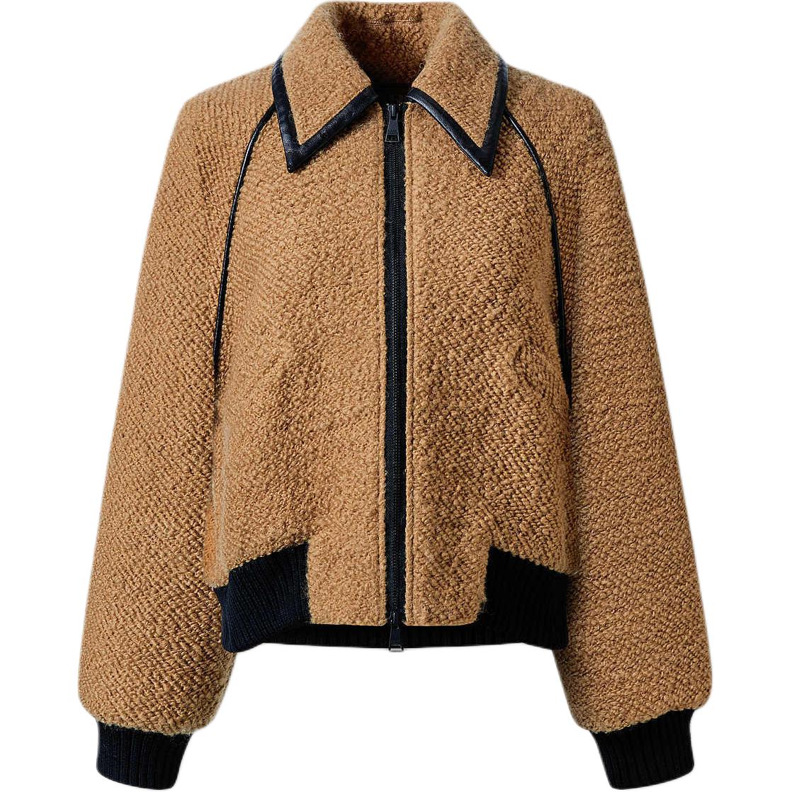 

KARL LAGERFELD / Karl Lagerfeld Jeans Пальто из велюра женское кофейное, Coffee